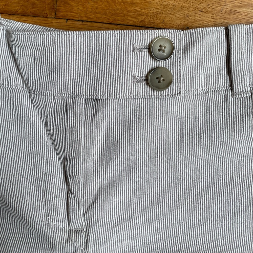 Seersucker Ann Taylor Petite Dress Pants